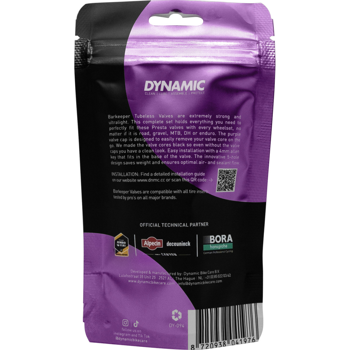 Dynamic Bar Keeper Tubeless bezkameru ventiļu komplekts | 44mm