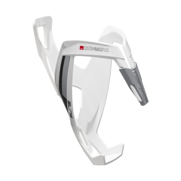Elite Custom Race Plus pudeles turētājs | White Glossy - Black Graphic