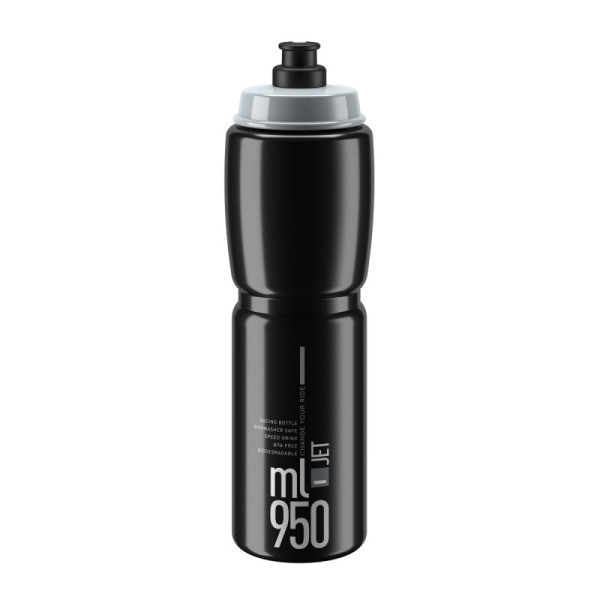 Elite Jet pudele 950 ml | Melna - pelēka