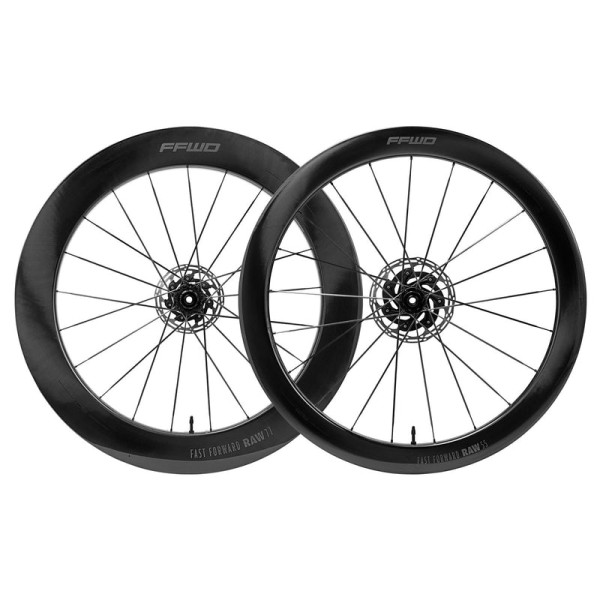 Fast Forward RAW 55/77 oglekļa ratu komplekts | Gloss Black
