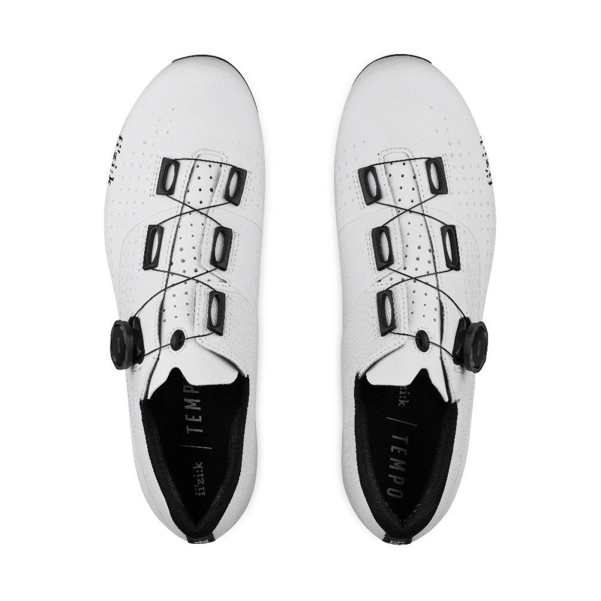 Fizik Tempo Overcurve R4 Wide šosejas apavi | White  - Black