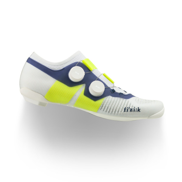 Fizik Vega Carbon šosejas apavi | White - Yellow Fluo