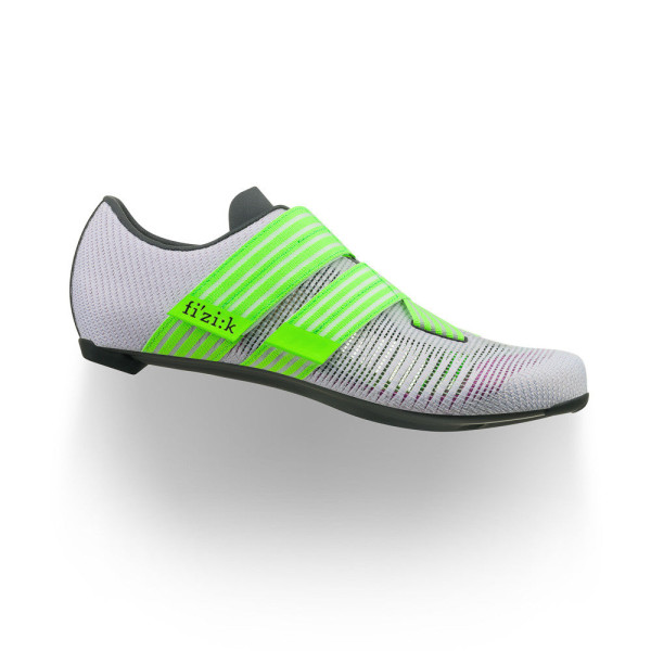 Fizik Vento Powerstrap Aeroweave šosejas apavi | Light Violet - Neon Green