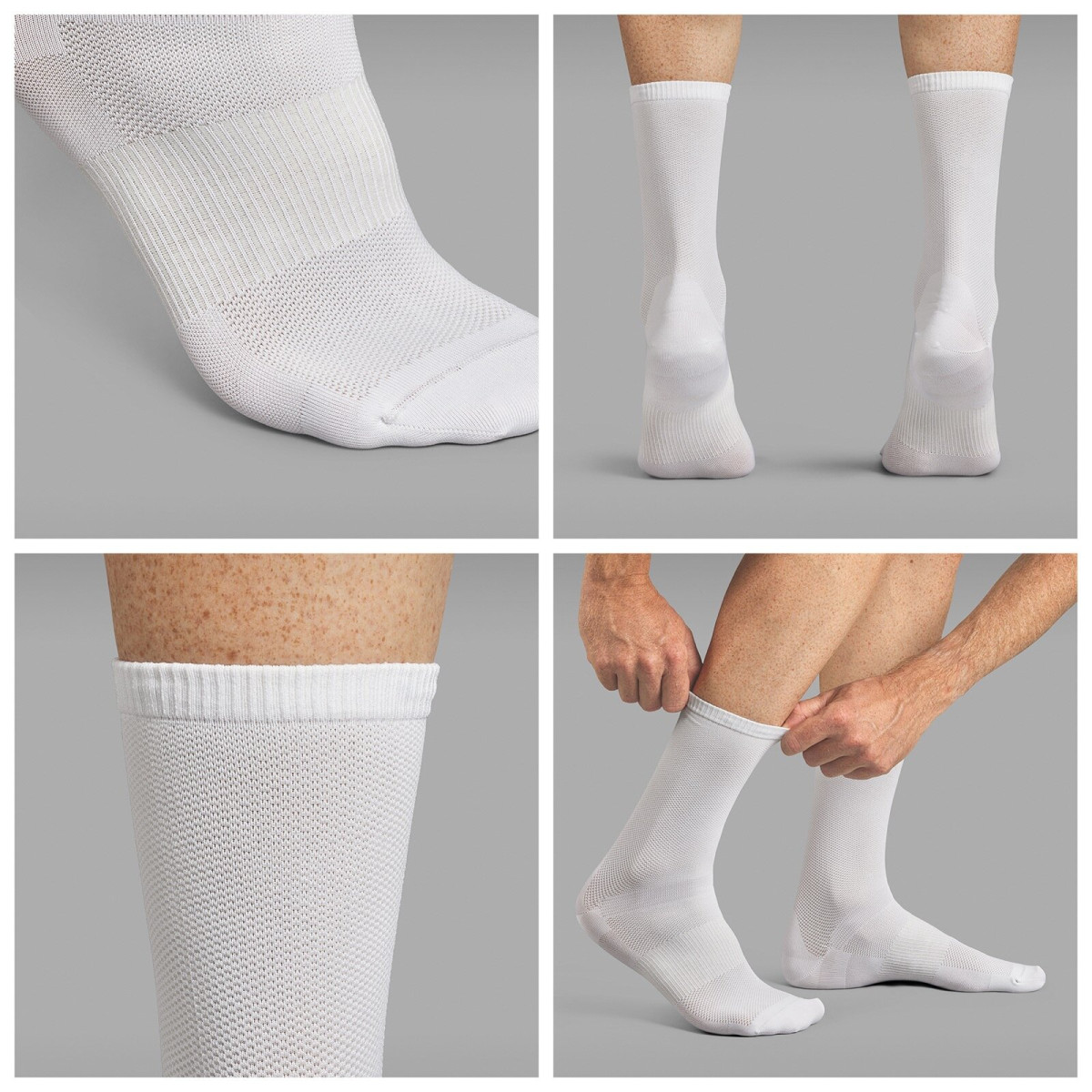GripGrab Vieglas gaisa plūsmas zeķes | White
