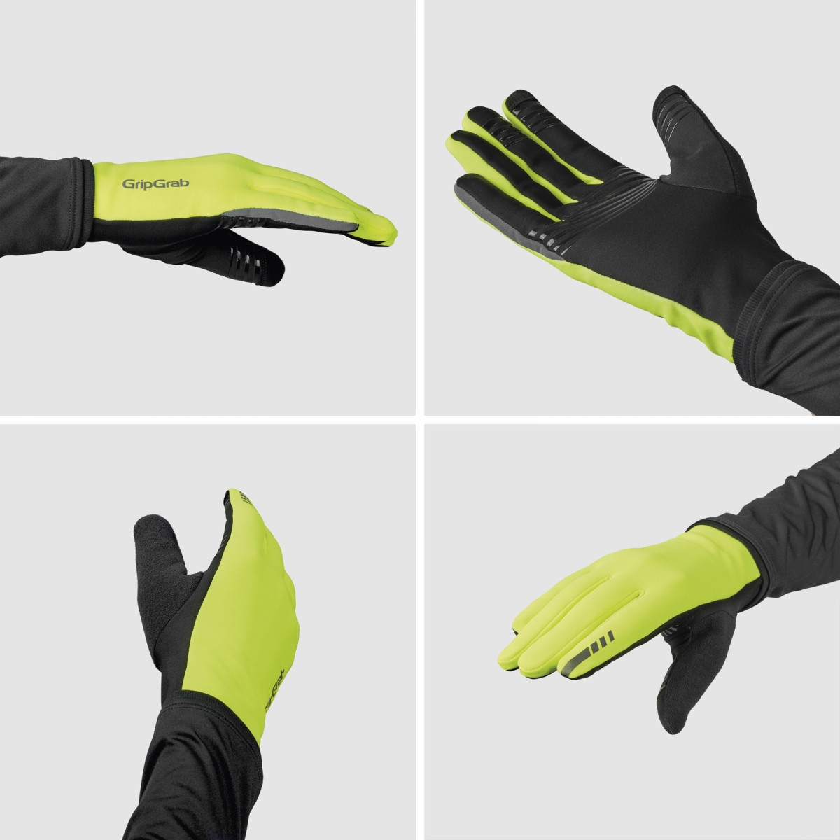 GripGrab Insulator 2 Spring-Autumn cimdi | Yellow Hi-Vis