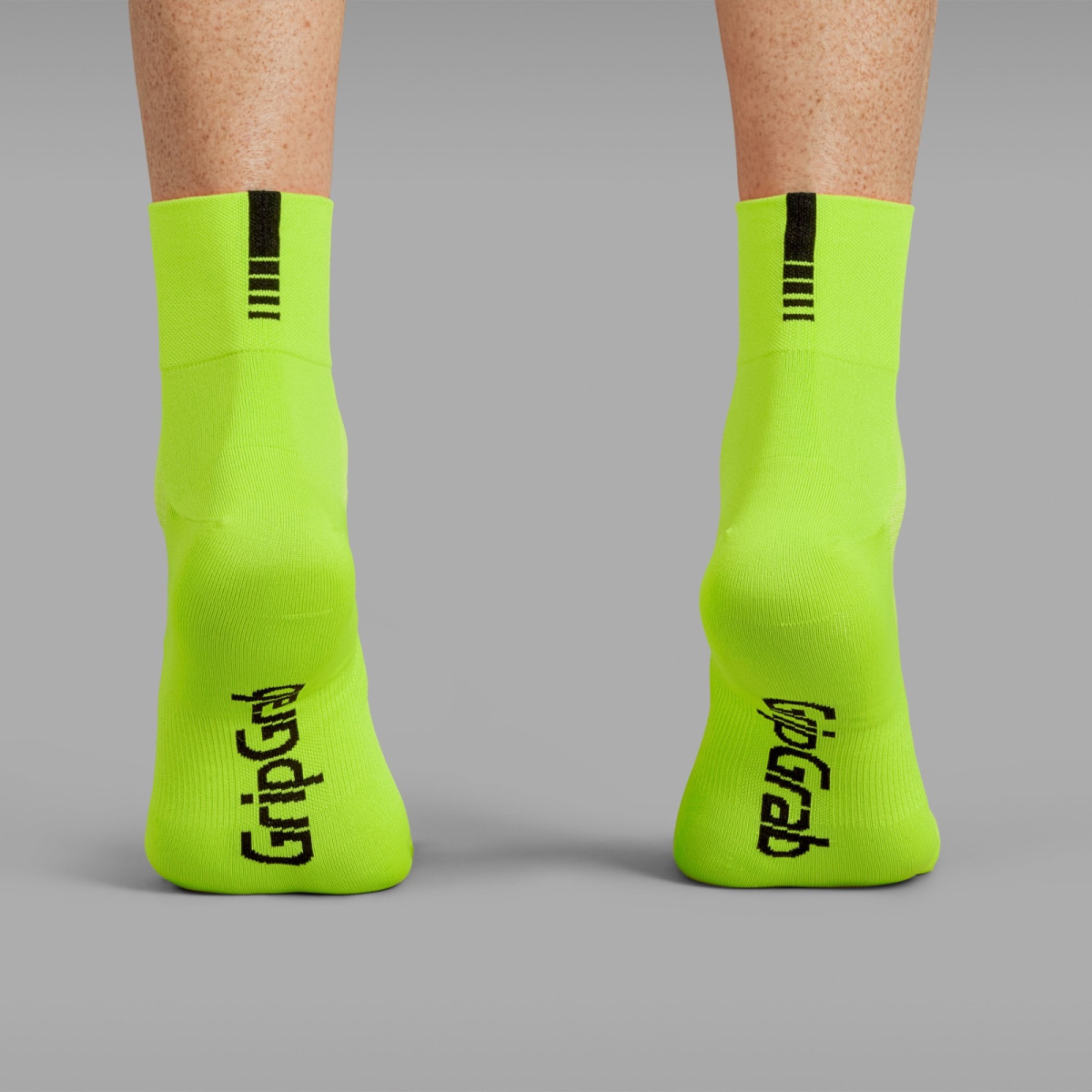 GripGrab Lightweight SL īsās zeķes | Yellow Hi-Vis