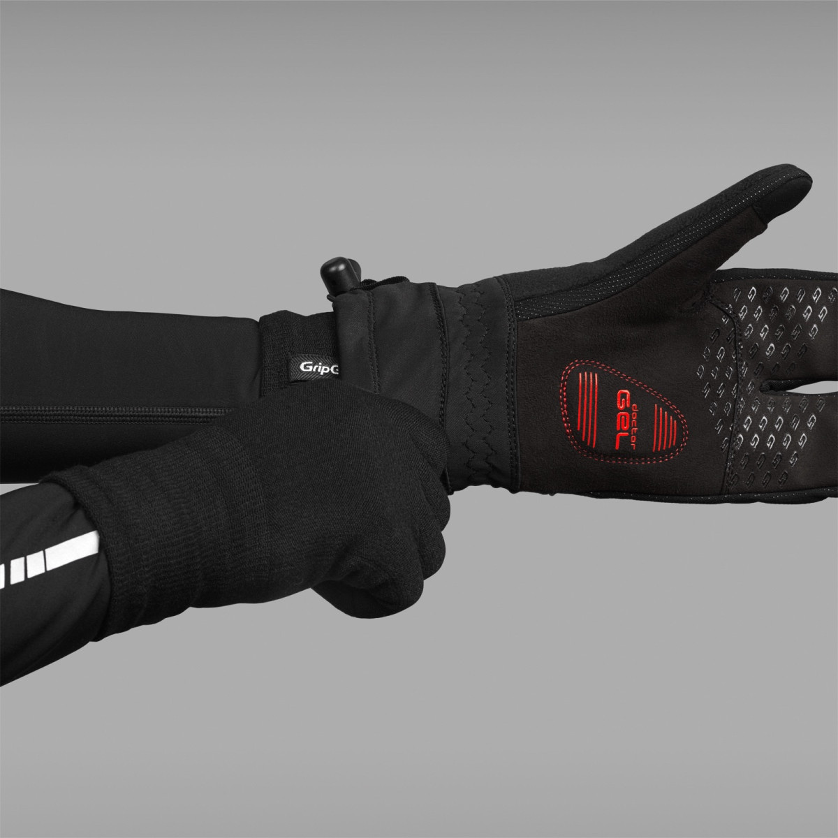 GripGrab Merino Liner cimdi | Melni