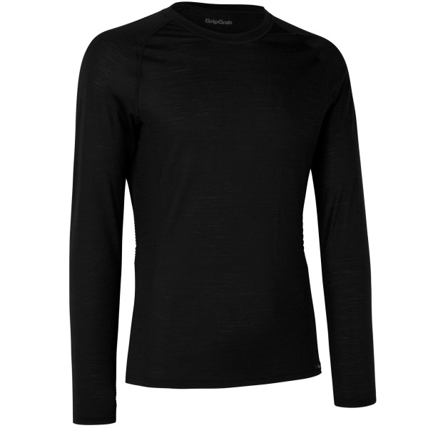  GripGrab Merino Polivinilmateriāla garās piedurknes krekls | Black