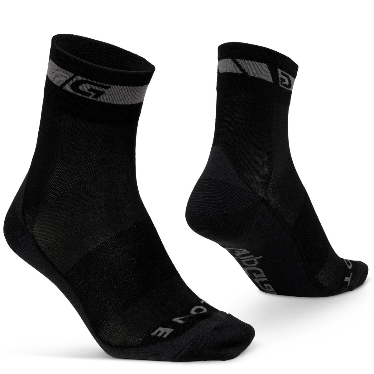 GripGrab Merino zeķes regulāra piegriezuma | Black
