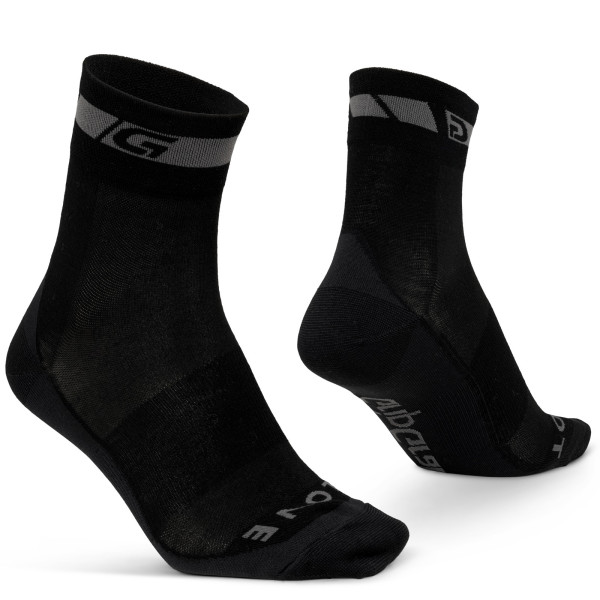 GripGrab Merino zeķes regulāra piegriezuma | Black