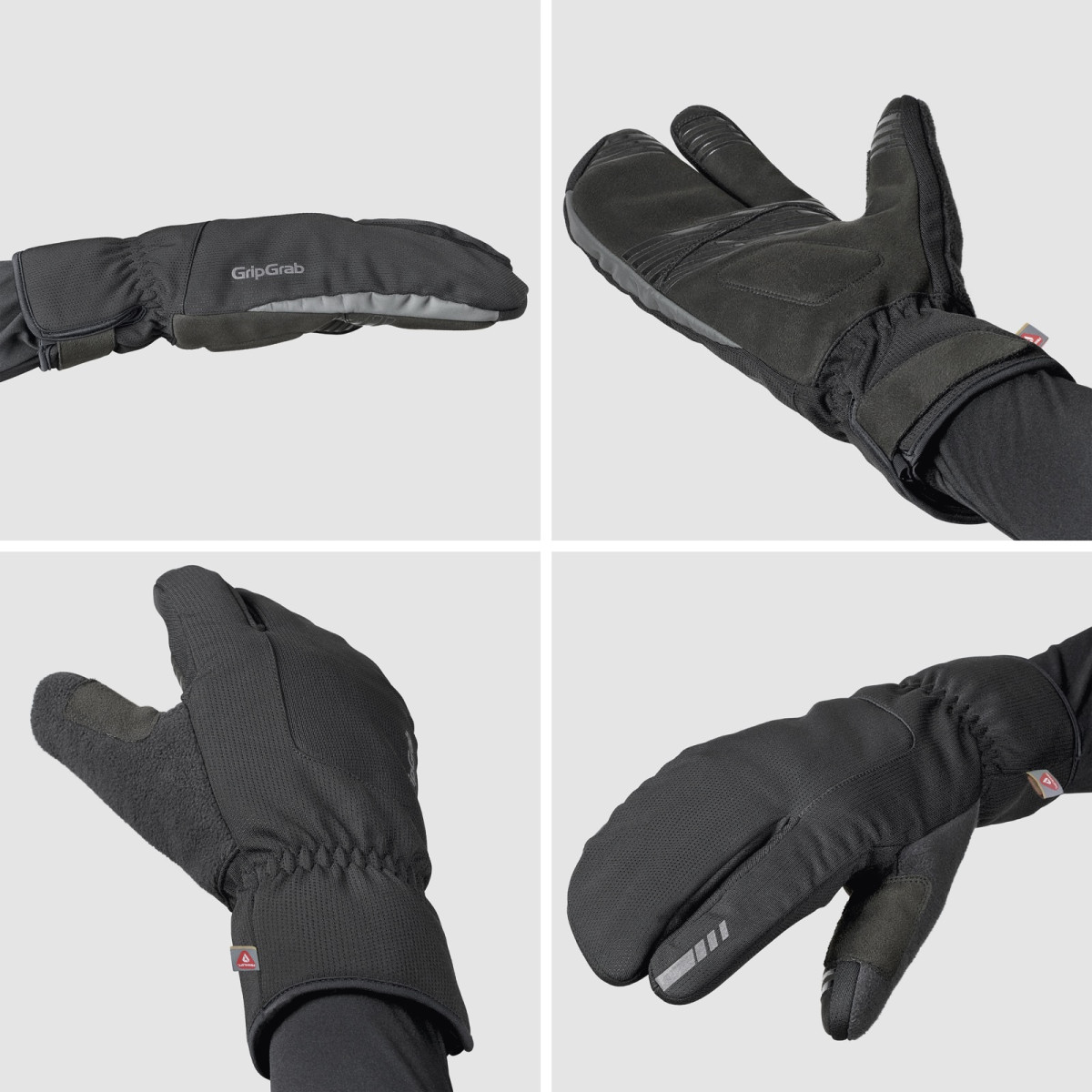 GripGrab Nordic 2 Vēja necaurlaidīgi omāra cimdi | Black