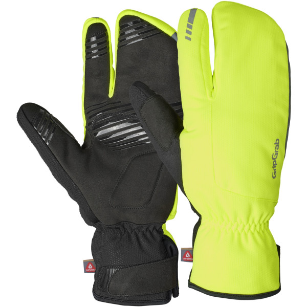 GripGrab Nordic 2 Vēja necaurlaidīgi omāra cimdi | Yellow Hi-Vis