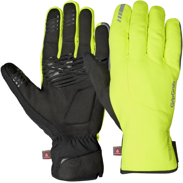 GripGrab Polaris 2 ūdensnecaurlaidīgi ziemas cimdi | Yellow Hi-Vis