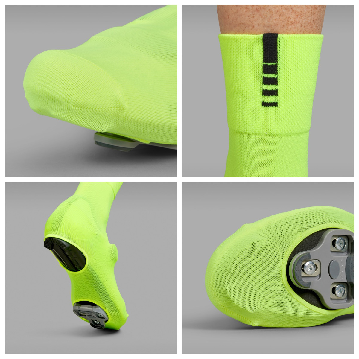 GripGrab Primavera Knitted Spring - Autumn Road mokasīni | Yellow Hi-Vis