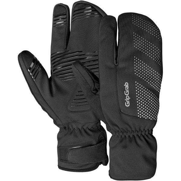 GripGrab Ride Vēja necaurlaidīgi dziļi ziemas cimdi Lobster Gloves | Black