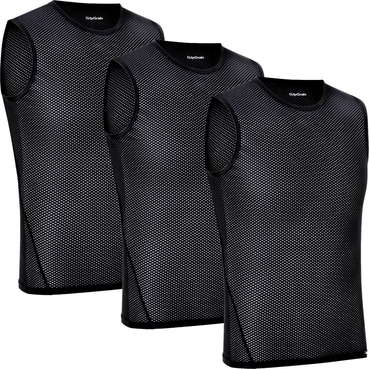 GripGrab Ultralight Sleeveless Mesh apakškrekli | Black (3 gab.)