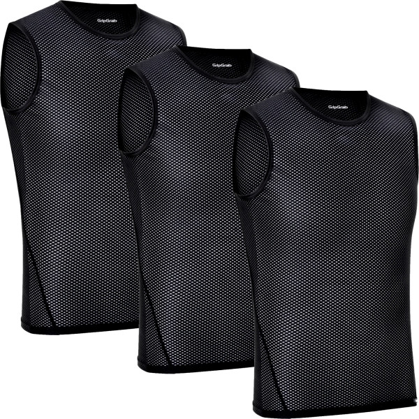 GripGrab Ultralight Sleeveless Mesh apakškrekli | Black (3 gab.)