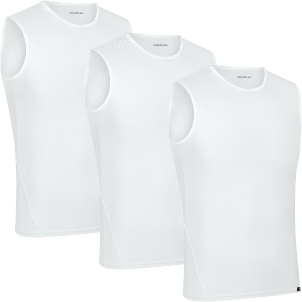 GripGrab Ultralight Sleeveless Mesh apakškrekli | White (3 gab.)