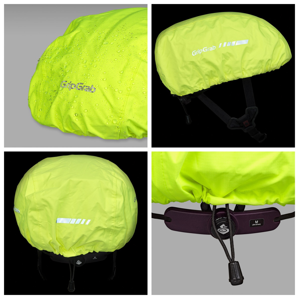 GripGrab Ūdensnecaurlaidīgs ķiveres pārvalks | Yellow Hi-Vis