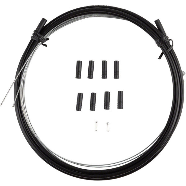 Jagwire Basics ātrumu pārslēgšanas kabeļu komplekts | SRAM/Shimano | Black Jagwire Basics ātrumu pārslēgšanas kabeļu komplekts | SRAM/Shimano | Black