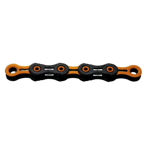 KMC DLC11 Waxed ķēde | 11-speed | Black - Orange