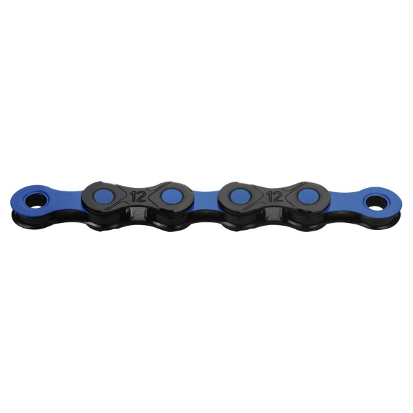 KMC DLC12 Waxed ķēde | 12-speed | Black - Blue