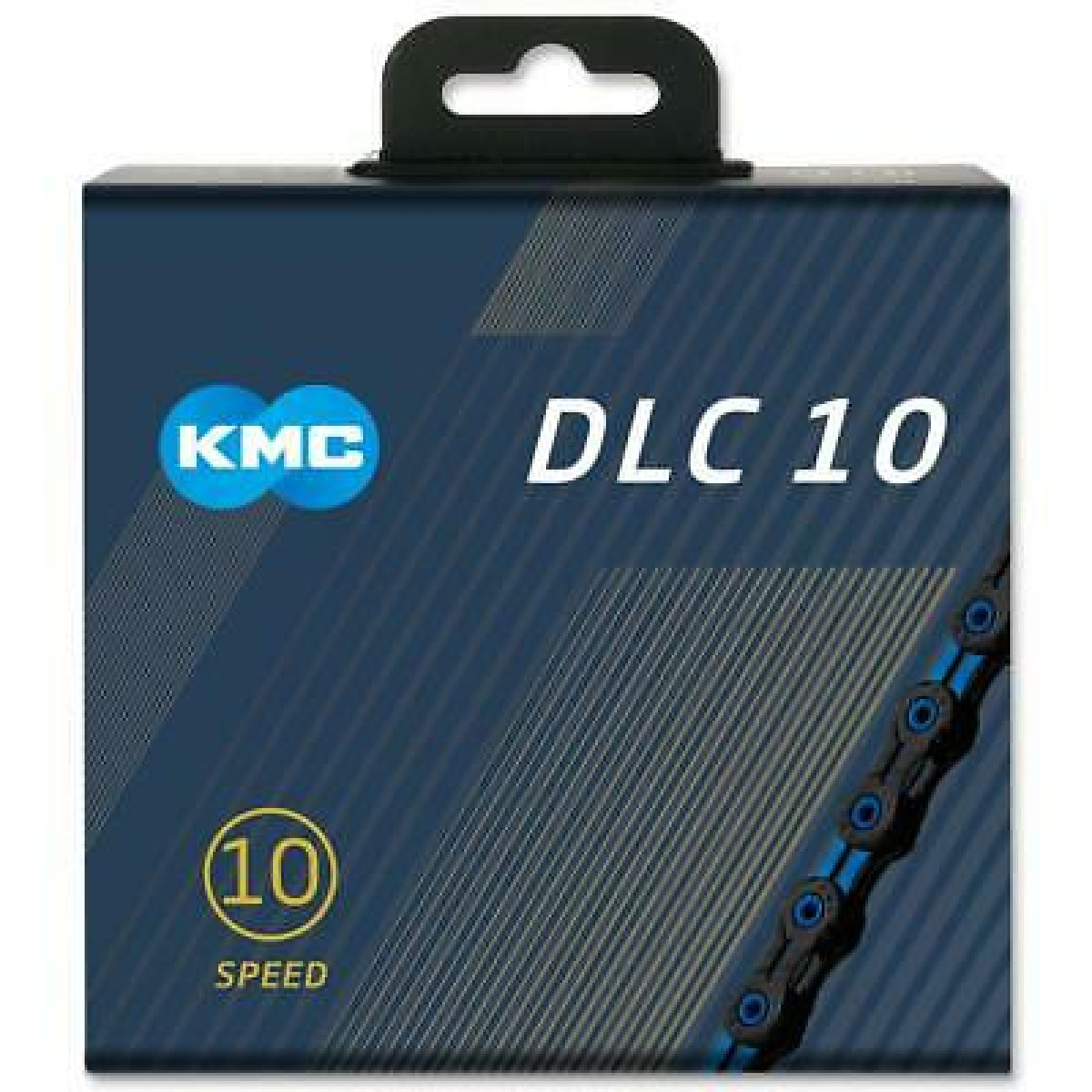 KMC DLC10 ķēde | 10 ātrumu | Melna - zila 
