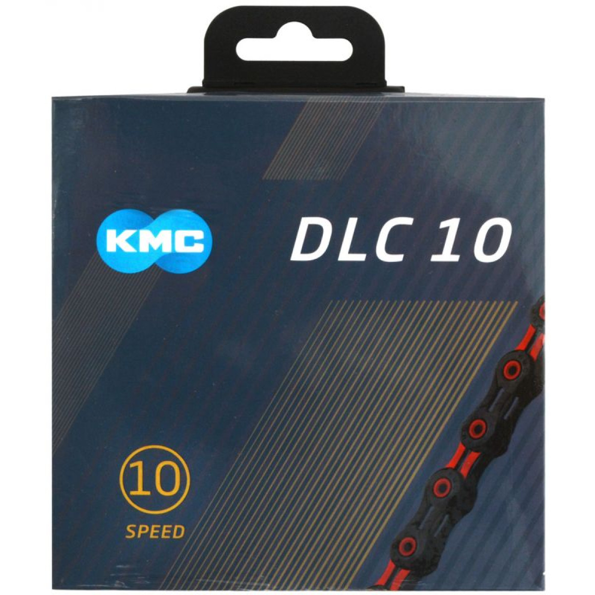 KMC DLC10 ķēde | 10 ātrumu | Melna - sarkana
