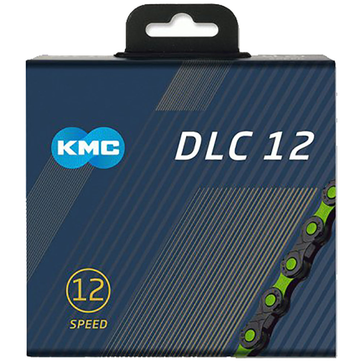 KMC X12 DLC ķēde | 12 ātrumu | Melna-zaļa