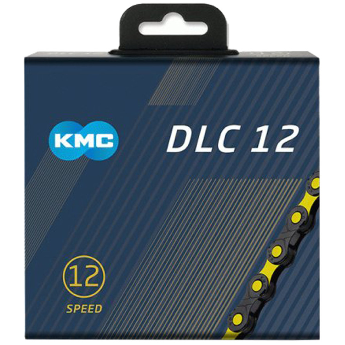KMC X12 DLC ķēde | 12 ātrumu | Melni dzeltena