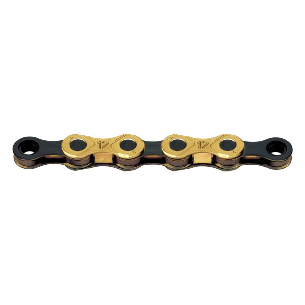 KMC X12 Ti-N Waxed ķēde | 12-speed | Gold - Black