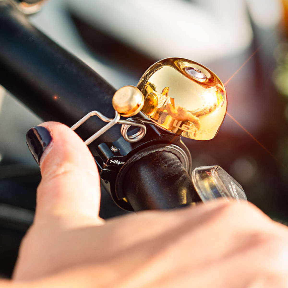 Lezyne Classic Brass HM velosipēdu zvans | Melns - Misiņš