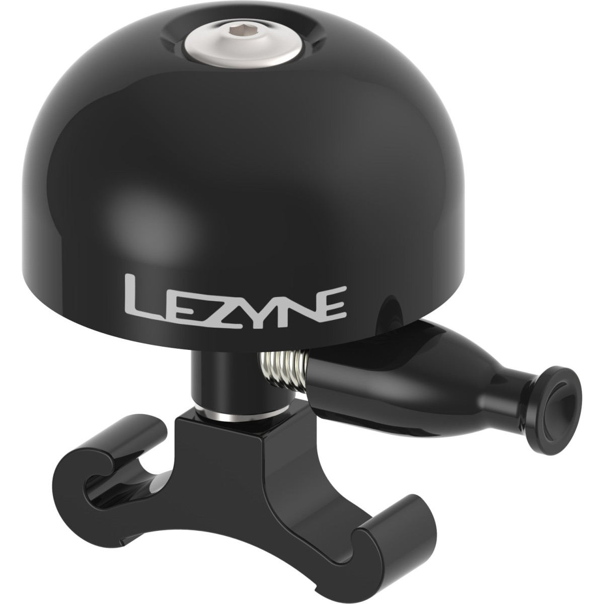 Lezyne Classic Brass vidēja izmēra velosipēdu zvans | Viss melns