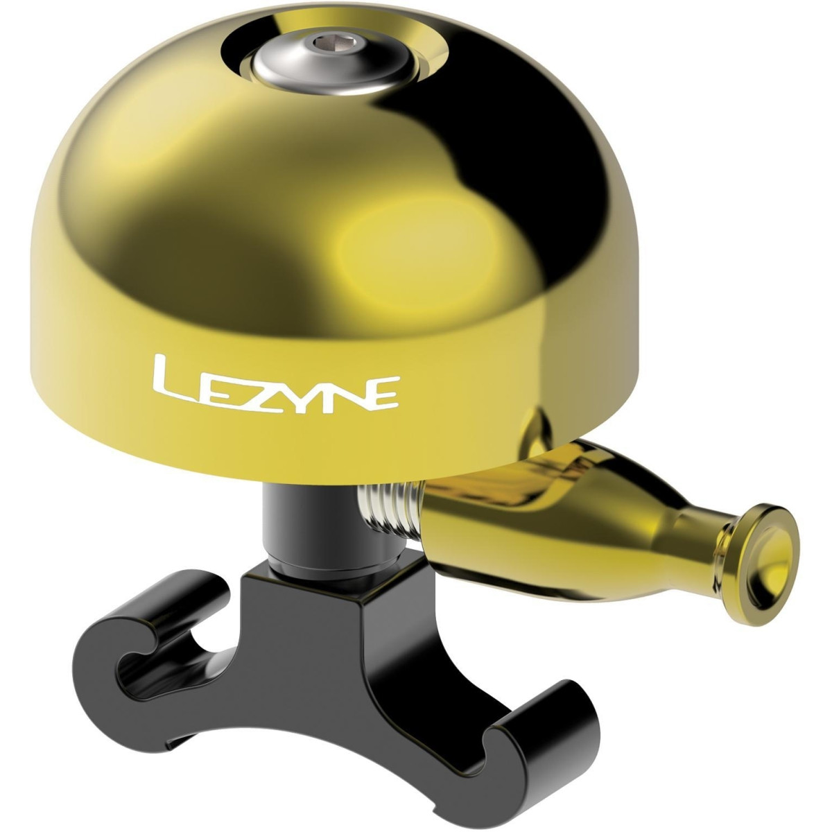 Lezyne Classic Brass vidēja izmēra velosipēdu zvans | Melns - zelta