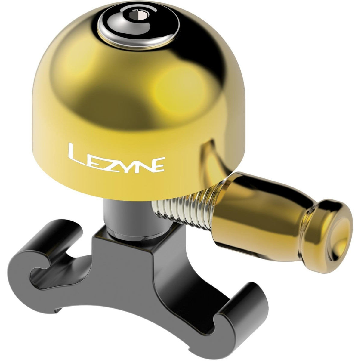 Lezyne Classic Brass mazais velosipēda zvans | Melns - zelta