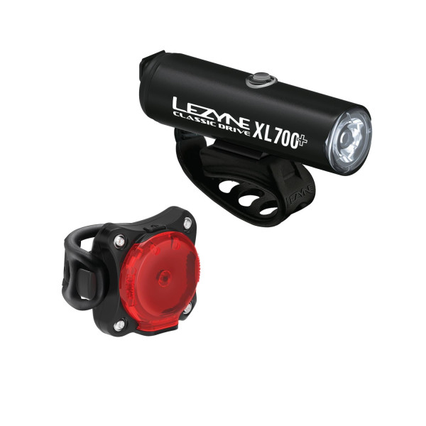 Lezyne Classic Drive XL 700+ | Zecto Drive 200+ velosipēdu lukturu komplekts
