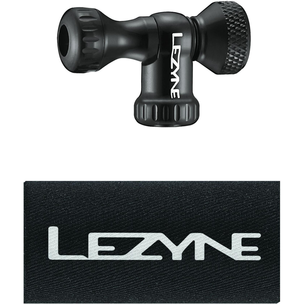 Lezyne Control Drive CO2 vārsta galva | Melns spīdums