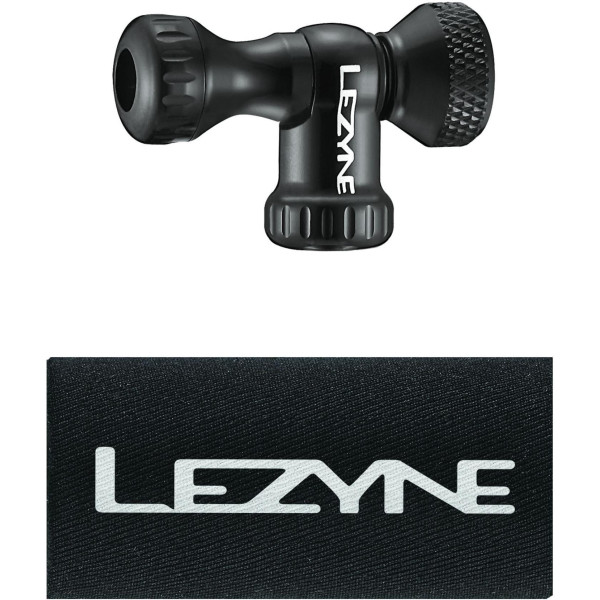 Lezyne Control Drive CO2 vārsta galva | Melns spīdums