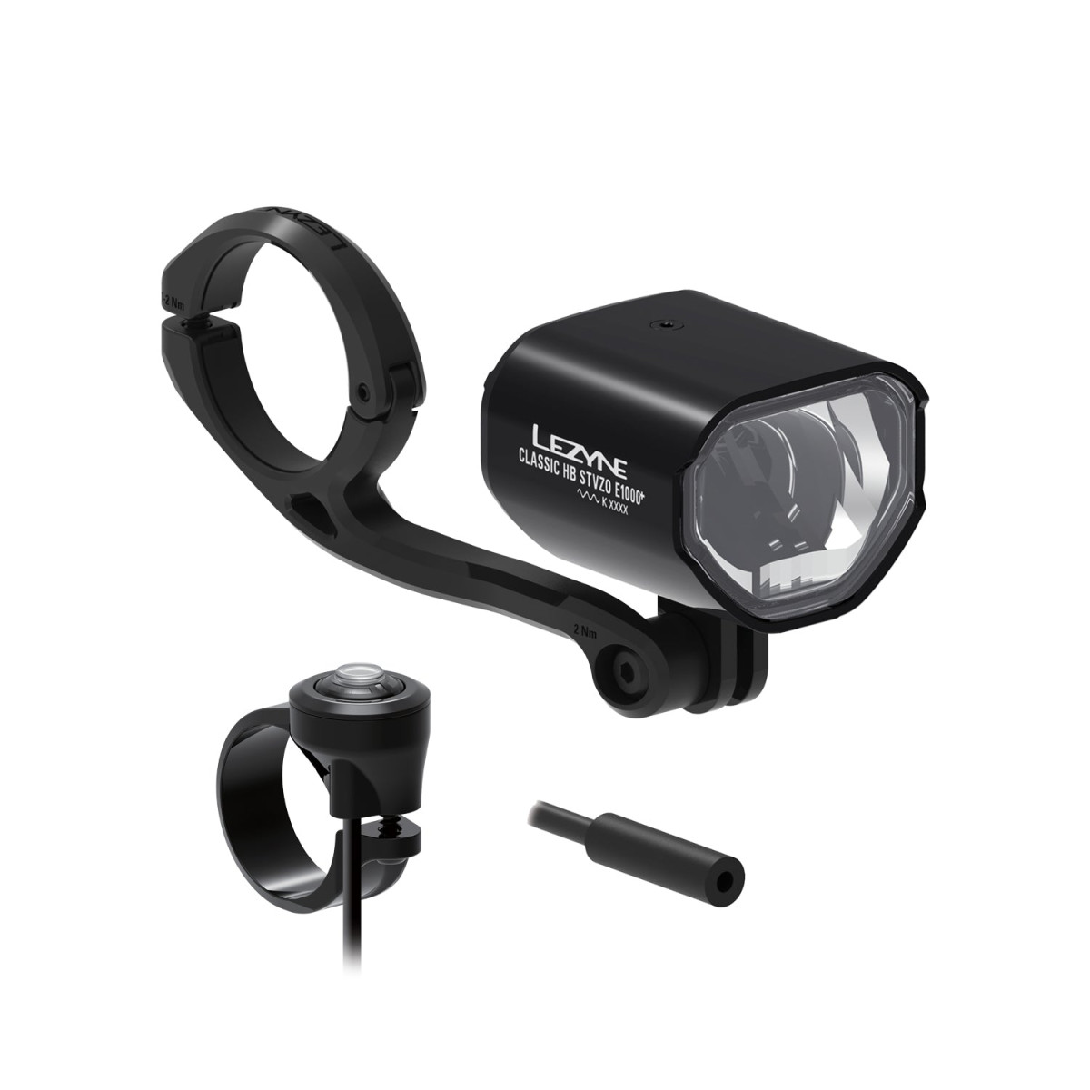 Lezyne E-Bike Classic HB StVZO E1000+ priekšējais lukturis