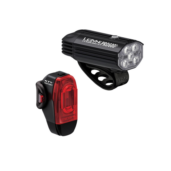 Lezyne Fusion Drive Pro 600+ | KTV Drive Pro+ velosipēdu lukturu komplekts