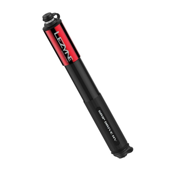 Lezyne Grip Drive HV Medium Mini pumpis | Sarkans
