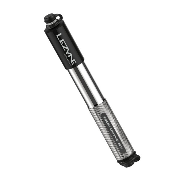 Lezyne Grip Drive HV Medium Mini pumpis | Sudraba krāsā