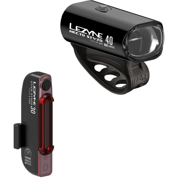 Lezyne LED Hecto Drive 40 StVZO / Stick Drive StVZO gaismas komplekts