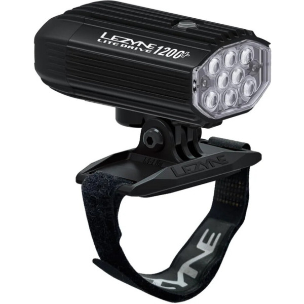 Lezyne Lite Drive 1200+ priekšējais lukturis uz ķiveres