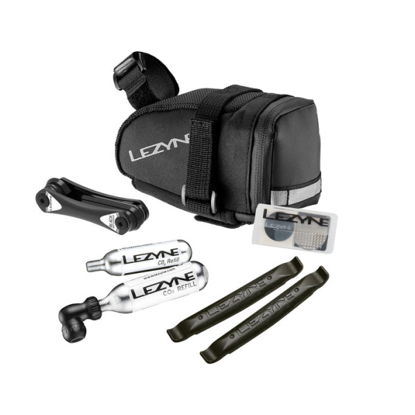 Lezyne M-Caddy CO2 komplekta sēdekļa soma - melna | 0,6 L