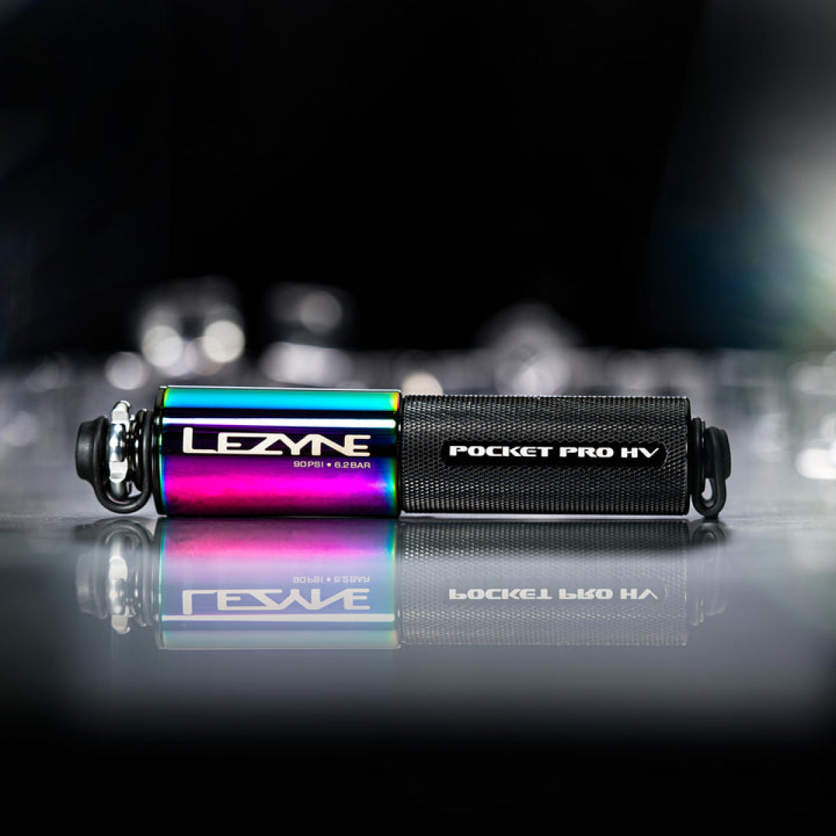 Lezyne Pocket Drive Pro HV Mini pumpis | Neo Metallic