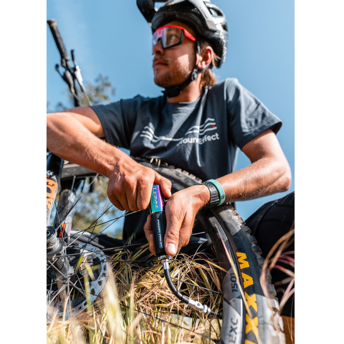 Lezyne Pocket Drive Pro HV Mini pumpis | Neo Metallic
