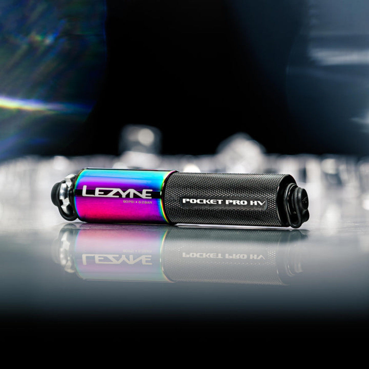 Lezyne Pocket Drive Pro HV Mini pumpis | Neo Metallic