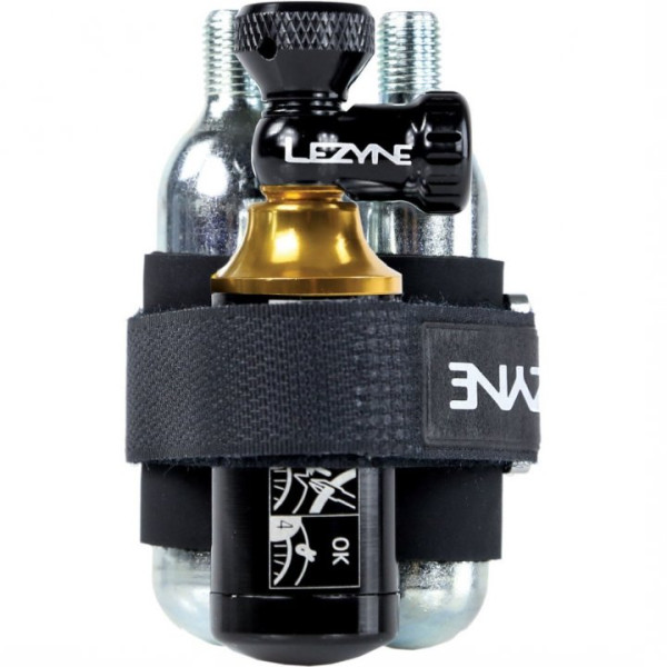 Lezyne bezkameru CO2 Blaster 2in1 sūknis ar kārtridžiem un remonta komplektu Lezyne bezkameru CO2 Blaster 2in1 sūknis ar kārtridžiem un remonta komplektu