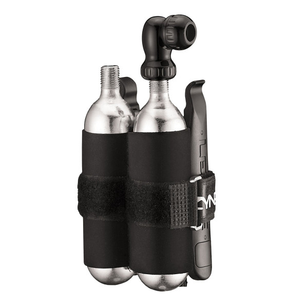 Lezyne Twin Drive komplekts | 2x25g CO2 | Melns